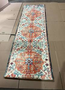 lot 222 image: Colorful Area Rug for Doorway Entryway
