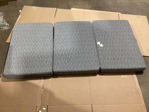 lot 331 image: Blazing Needles 3 Section Patio Seat Cushion. 75x38