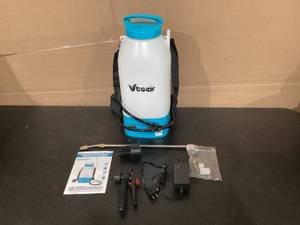 lot 343 image: Vtoeir 2.35 Gal Battery Powered Sprayer for Lawn & Garden. BROKEN HANDLE