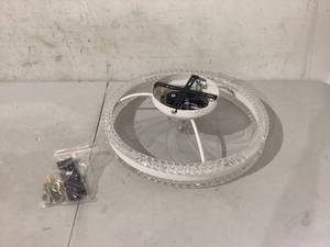 lot 442 image: 20 in. LED Indoor White Low Profile Ceiling Fan