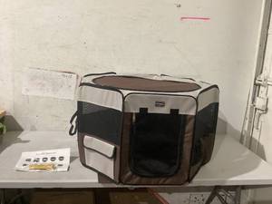 lot 477 image: DONORO Dog Playpen 36 Portable Pet Play Pens for Small Dog
