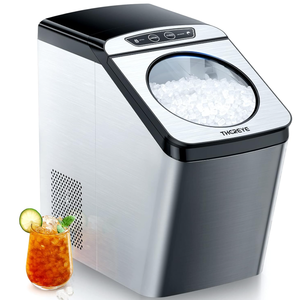 lot 3 image: Thereye Countertop Nugget Ice Maker, Pebble Machine, 30lbs Per Day, 2 Ways Refill, 3Qt Water Reservoir & Self-Cleaning