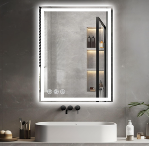lot 14 image: Memobarco LED Bathroom Mirror for Wall, Smart Mirror Bathroom with Lights
