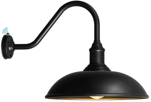 lot 18 image: DENGNBJ Large Outdoor Barn Light Dusk to Dawn with Extended Arm Gooseneck Light