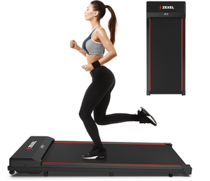 lot 58 image: Zexel Treadmill for Home Office Walking Pad Jogging Running Ultra Flat Slim Under Desk Fitness Workout Remote Control