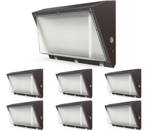lot 88 image: LOT OF 6 Sunco 120W LED Wall Pack Outdoor Dusk to Dawn Photocell Sensor Industrial Dimmable Waterproof
