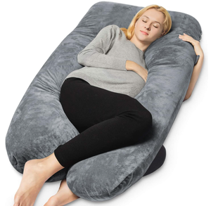 lot 106 image: QUEEN ROSE Pregnancy Pillows, U Shaped Full Body Pillow for Sleeping Support