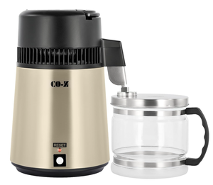 lot 134 image: CO-Z 1.1 Gallon Water Distiller, 750W Countertop Distilled Water Machine with BPA Free Glass Container
