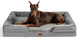 lot 144 image: Bedsure XXL Orthopedic Dog Bed - Washable Great Dane Dog Sofa Beds for Giant Dogs