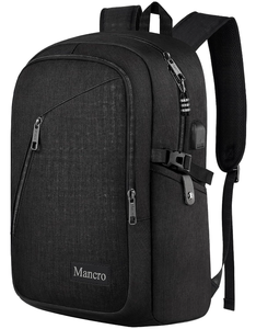lot 149 image: Mancro Laptop Backpack for Travel Anti-Theft Business Backpack Large Travel Computer Bag Daypack