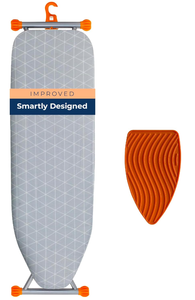 lot 152 image: Happhom Ironing Board, Compact and Space Saver Patented Ironing Board with Extra Thick Heavy Duty Padded Cover