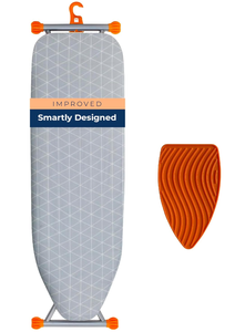 lot 153 image: Happhom Ironing Board, Compact and Space Saver Patented Ironing Board with Extra Thick Heavy Duty Padded Cover