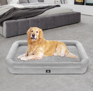 lot 160 image: Veehoo XL Dog Bed for Large Dogs - Orthopedic Dog Bed with Removable Washable Cover