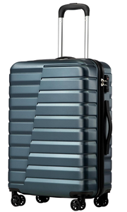 lot 168 image: Coolife Luggage Suitcase Carry on Hardside PCABS Spinner TSA Lock