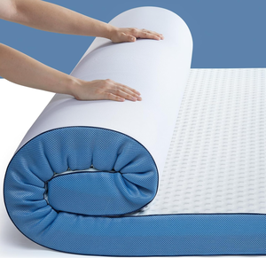 lot 178 image: Twin Size PERLECARE 3 Inch Firm Mattress Topper, Cooling Gel-Infused Memory Foam Bed Topper for Pain Relief