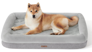 lot 181 image: Lesure Memory Foam Dog Bed - Orthopedic Dog Bed Washable for Large Dogs Made with CertiPUR-US Certified Foam