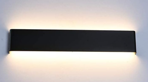 lot 187 image: Ralbay LED Wall Sconce Lighting, 20W Black Vanity Lights for Bathroom Vanity