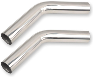 lot 195 image: LOT OF 2 FGJQEFG 4 45 Degree DIY Custom Mandrel Exhaust Pipe Tube Pipe