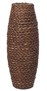 lot 196 image: Hosley Timeless Tranquility High Wood and Grass Floor Vase