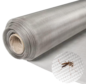 lot 217 image: TANYOYO 304 Stainless Steel Screen Roll, Stainless Steel Woven Wire Mesh Metal Window Screen Replacement Mesh Rolls Door Screen Replacement