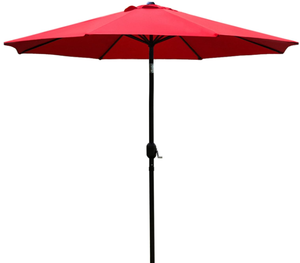 lot 246 image: Sunnyglade 9 Patio Umbrella Outdoor Table Umbrella with 8 Sturdy Ribs