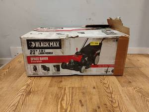 lot 90 image: BLACK MAX 21 3 IN 1 LAWN MOWER