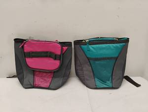 lot 84 image: 2 NEW LIFOAM 8 CAN MINI BACKPACK COOLERS