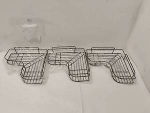 lot 82 image: 3 NEW WALL MOUNT BATHROOM SHELF