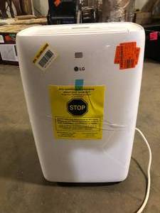LG 7,000 BTU 115-Volt Portable Air Conditioner Cools 300 Sq. Ft. with Dehumidifier in White    Customer Returns See Pictures