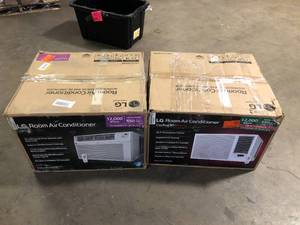 Lot of Assorted Window Air Conditioners  missing Front Screen and cover  Customer Returns See Pictures