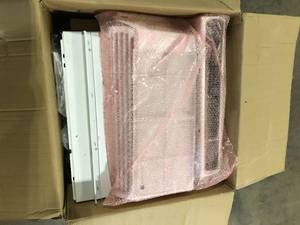 LG 23,500 BTU 230208V Window Air Conditioner Cools 1400 Sq. Ft. with Dual Inverter, Wi-Fi Enabled & Remote in White   Customer Returns See Pictures