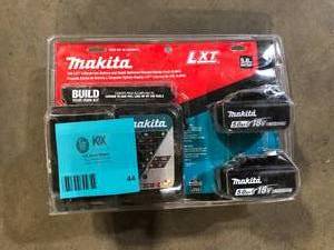 Makita 18V LXT Lithium-Ion Battery and Rapid Optimum Charger Starter Pack (5.0Ah) Customer Returns See Pictures