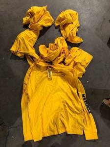 Lot of 6 Mens  Dewalt Yellow X-Larger Long Sleeve Shirts Customer Returns See Pictures