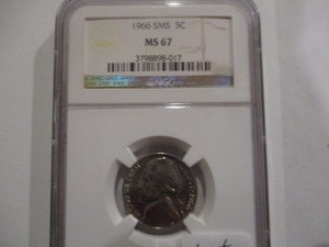 lot 38 image: Absolutely Gorgeous NGC 1966 SMS MS67 Jefferson Nickel