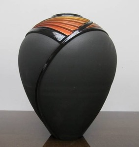 lot 95 image: Very Nice Signed Deco Art Pottery Vase 