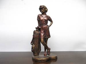 lot 98 image: Vintage Austin Sculpture - LADY GOLFER
