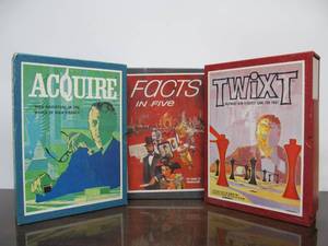 lot 124 image: Lot of 3 Excellent Condition Vintage Bookshelf Games