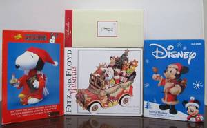 lot 125 image: Lot of 4 Larger Christmas FigurinesDecorations