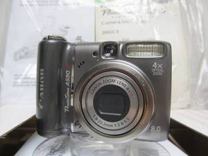 lot 149 image: Working Canon PowerShot A590 LS Digital Camera - 8mp