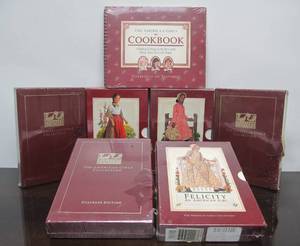 lot 179 image: Lot of 6 Brand New Sealed AMERICAN GIRL Boxed Book Sets Plus Cookbook