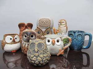 lot 186 image: Great Estate Lot of Vintage etc Owls 