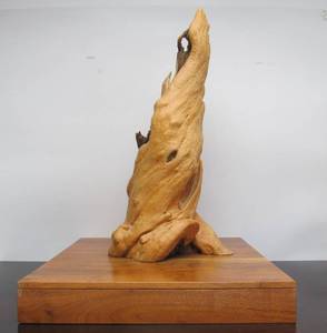 lot 197 image: Large Natural Burled Root Sculpture on Base