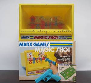 lot 204 image: Vintage MARX Magic Shot Shooting Gallery Game wOriginal Box