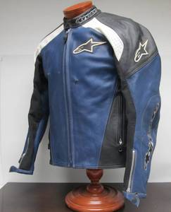 lot 209 image: Heavy Duty Alpine Stars Leather Motorcycle Jacket