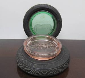 lot 238 image: Vintage Tire Advertising Ashtrays