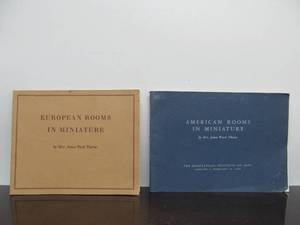 lot 243 image: 2 Interesting Vintage 1940s Museum Books on Miniature Rooms