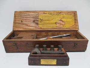 lot 247 image: 2 Antique Tool Sets in Wooden Cases