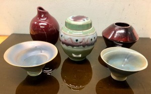 lot 284 image: Estate Lot of Assorted Handmade Signed Studio Art Pottery #2