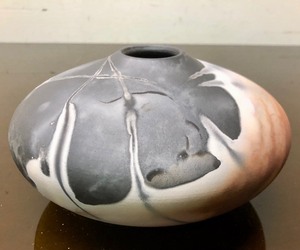 lot 347 image: Very Nice Signed MWK Studio Art Pottery Round Vase