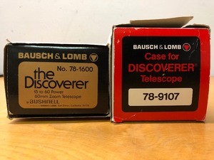lot 385 image: Brand New BUSHNELL The Discoverer Zoom Telescope wCase